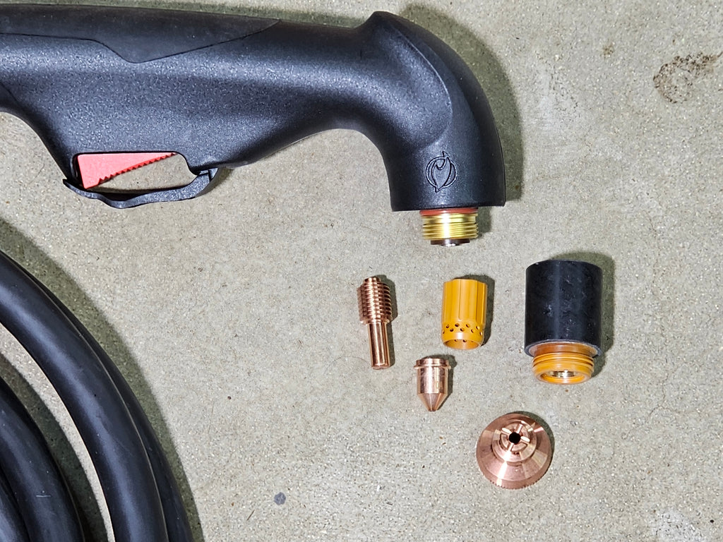 X45 CNC or Hand Torch - Harbour Freight Titanium Plasma 45 TI-PC45 uses Hypertherm Parts