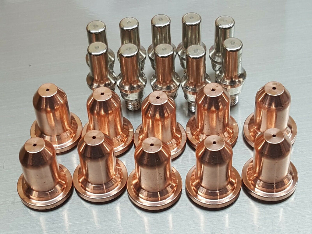 20pc PT-60 PT-40 PT-60 PT-40 Plasma Torch Electrodes + 60A Nozzles