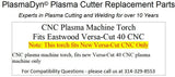 CNC Plasma Machine Torch Fits Eastwood Versa-Cut 40 CNC - LESS EXPENSIVE PARTS