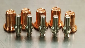 20 Stück PlasmaDyn PT-60/PT-40 Verlängerte 30A Düsen + Elektroden – 62204