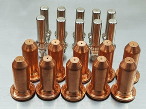 20pc PT-60 PT-40 Extended 20A Plasma Nozzles + Electrodes 62204