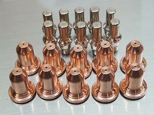 20pc PT-60 PT-40 PT-60 PT-40 Plasma Torch Electrodes + 60A Nozzles